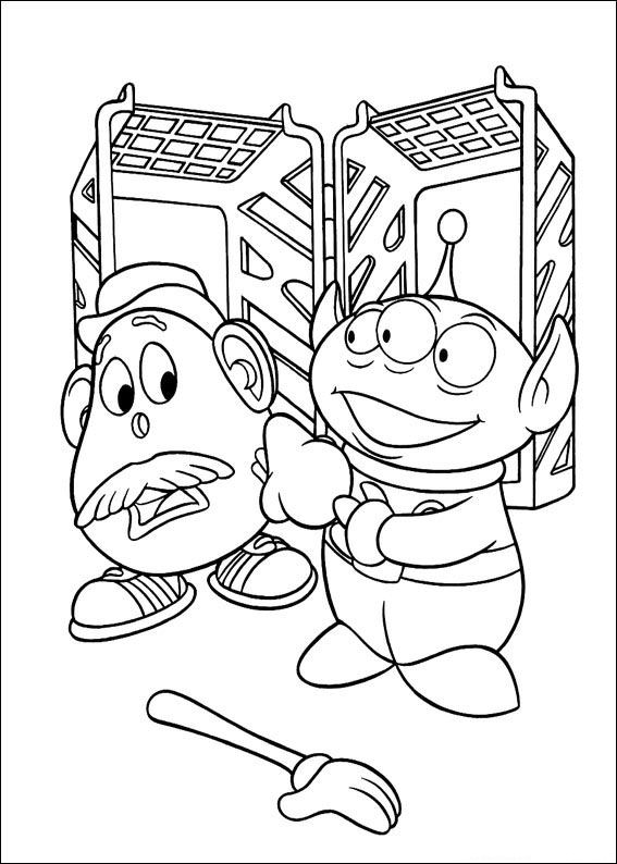 Plansa de colorat cu Toy Story 133 39